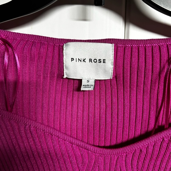 Pink Rose Vibrant Knit Top - Picture 3 of 4